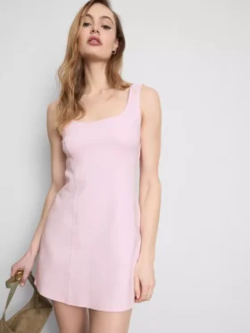 Minikleid aus baumwollreichem Ponte-Stoff