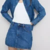 Minirock aus Baumwoll-Denim Minirock aus Baumwoll-Denim