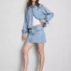Minirock aus Baumwoll-Denim Minirock aus Baumwoll-Denim