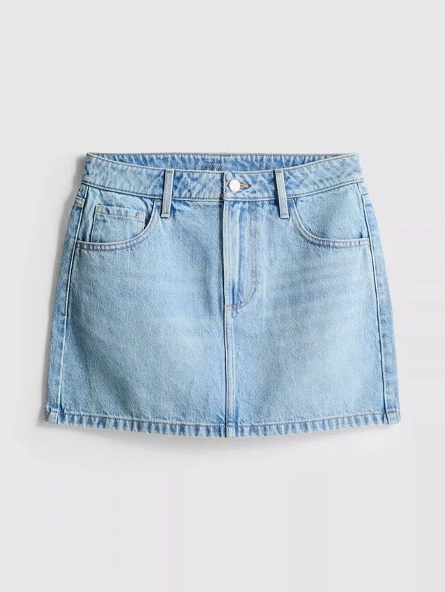 Minirock aus Baumwoll-Denim Minirock aus Baumwoll-Denim