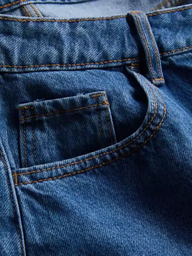 Minirock aus Baumwoll-Denim Minirock aus Baumwoll-Denim