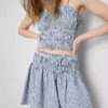 Minirock im Skater-Stil mit Gingham-Muster Minirock im Skater-Stil mit Gingham-Muster
