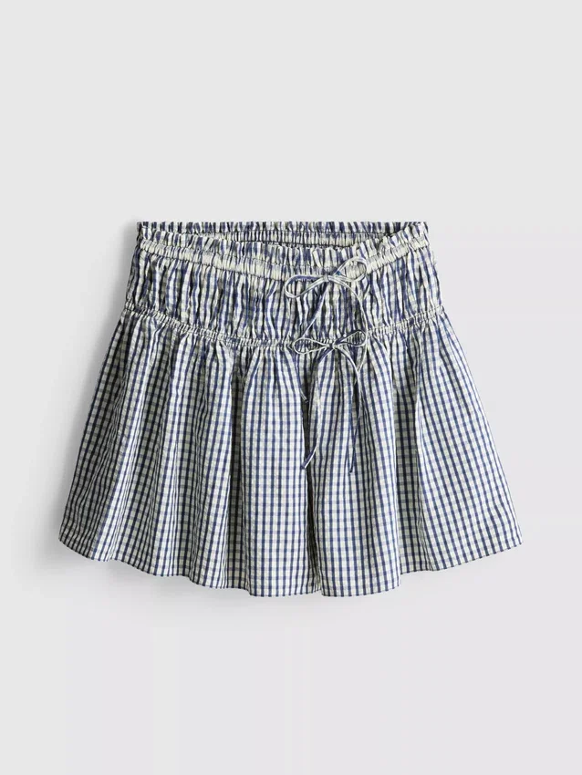 Minirock im Skater-Stil mit Gingham-Muster Minirock im Skater-Stil mit Gingham-Muster
