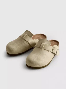 Mule-Clogs mit Schnalle