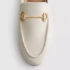 Mule-Loafer aus Kunstleder mit Trensenschnalle