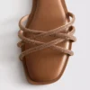 Mule-Sandalen im Diamanta-Webmuster