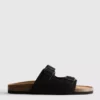 Mule-Sandalen mit doppeltem Schnallenriemen