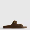 Mule-Sandalen mit doppeltem Schnallenriemen