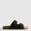 Mule-Sandalen mit doppeltem Schnallenriemen