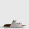 Mule-Sandalen mit doppeltem Schnallenriemen