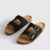 Mule-Sandalen mit doppeltem Schnallenriemen