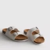 Mule-Sandalen mit doppeltem Schnallenriemen