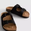 Mule-Sandalen mit doppeltem Schnallenriemen