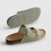 Mule-Sandalen mit doppeltem Schnallenriemen