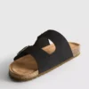 Mule-Sandalen mit doppeltem Schnallenriemen