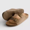 Mule-Sandalen mit doppeltem Schnallenriemen