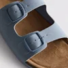 Mule-Sandalen mit doppeltem Schnallenriemen