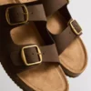 Mule-Sandalen mit doppeltem Schnallenriemen