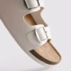 Mule-Sandalen mit doppeltem Schnallenriemen