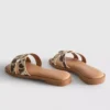 Mule-Sandalen mit gekreuzten Riemen