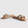 Mule-Sandalen mit gekreuzten Riemen