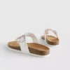 Mule-Sandalen mit T-Steg und Schnalle