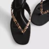 Mules mit Fersenriemen und Tiermuster