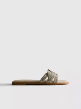 Mules mit Strasssteinen
