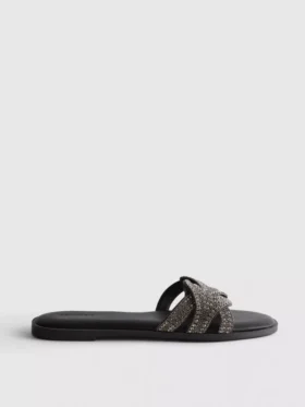 Mules mit Strasssteinen