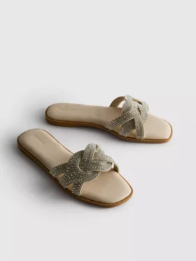 Mules mit Strasssteinen