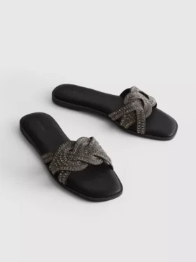 Mules mit Strasssteinen