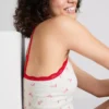 Nahtlos bedrucktes, kurz geschnittenes Schlafanzug-Cami-Top Nahtlos bedrucktes, kurz geschnittenes Schlafanzug-Cami-Top