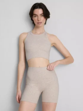 Nahtlose, gerippte Sportshorts