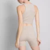 Nahtlose, gerippte Sportshorts Nahtlose, gerippte Sportshorts