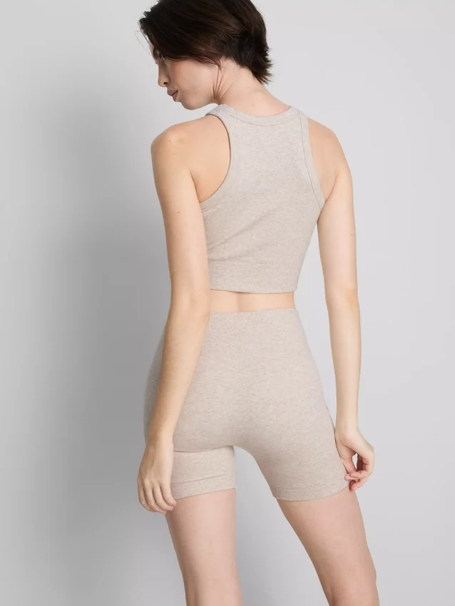 Nahtlose, gerippte Sportshorts Nahtlose, gerippte Sportshorts