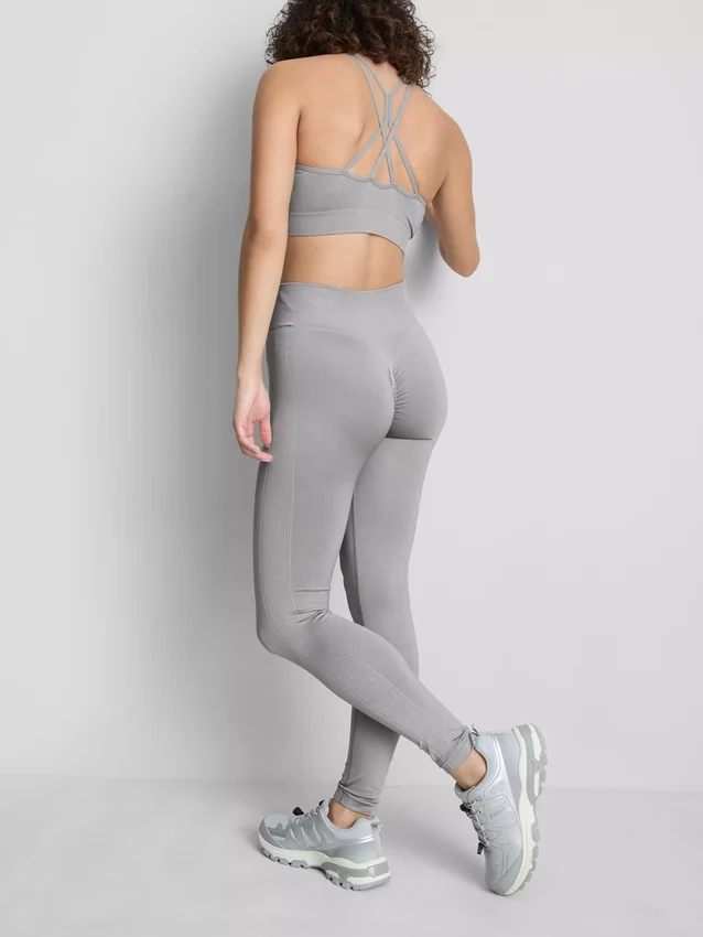 Nahtlose, hochglänzende Sport-Leggings Nahtlose, hochglänzende Sport-Leggings
