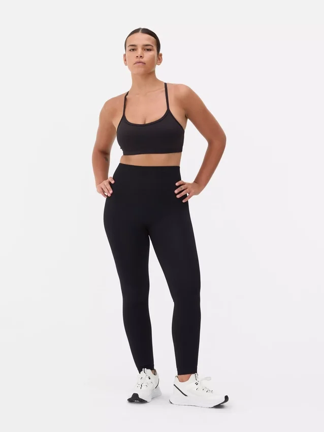 Nahtlose Leggings mit hoher Taille Nahtlose Leggings mit hoher Taille
