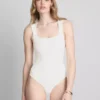 Nahtloser Body mit quadratischem Ausschnitt