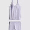 Nahtloser Cami-Shorty-Schlafanzug