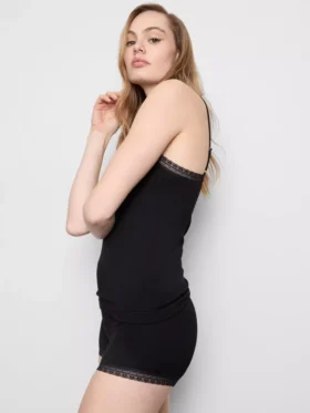 Nahtloser Cami-Shorty-Schlafanzug
