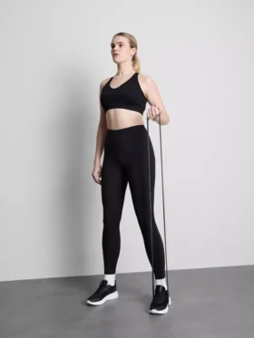 Nahtloses Active-Crop-Top mit gekreuztem Rücken