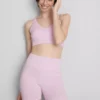 Nahtloses Active-Crop-Top mit gekreuztem Rücken