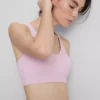 Nahtloses Active-Crop-Top mit gekreuztem Rücken