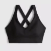 Nahtloses Active-Crop-Top mit gekreuztem Rücken