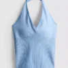 Nahtloses Active-Tanktop mit Neckholder