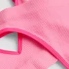 Nahtloses, gepolstertes Set aus Triangel-BH und String Nahtloses, gepolstertes Set aus Triangel-BH und String