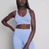 Nahtloses, trägerloses Active-Crop-Top