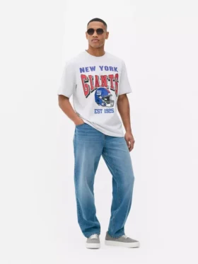 New York Giants Hemd mit Rundhalsausschnitt