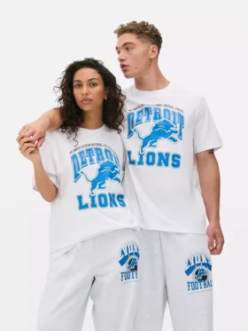 NFL Detroit Lions bedrucktes T-Shirt