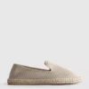 Niedrige Espadrilles aus Strick
